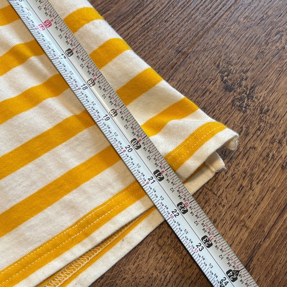 J. Crew Yellow and Cream Striped Long Sleeve Top small - Picture 9 of 9